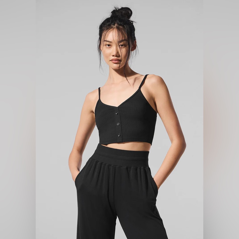 Alo yoga Ribbed Delicate Lounge Tank NWT sz M